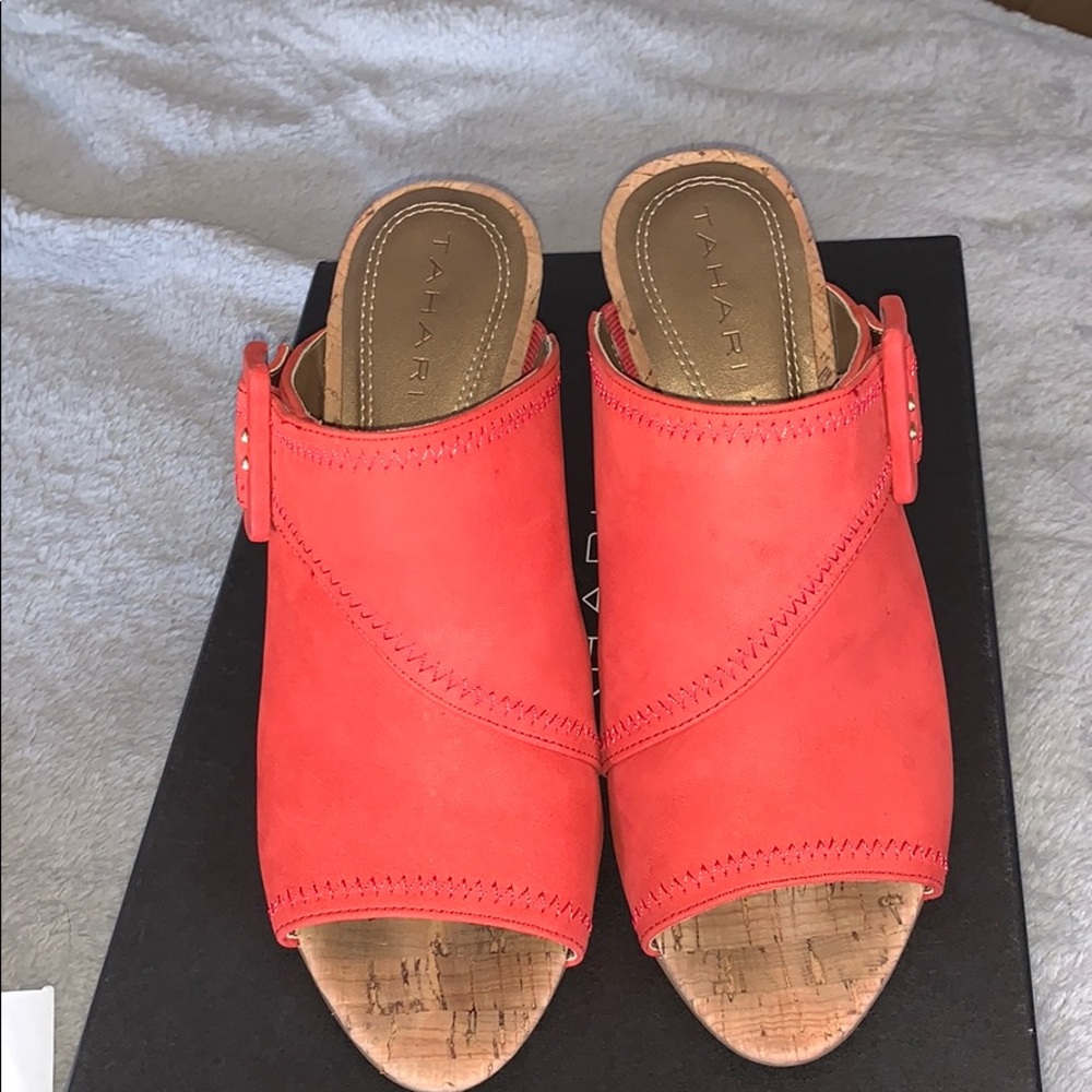 Tahari Mid Wedge Sandal